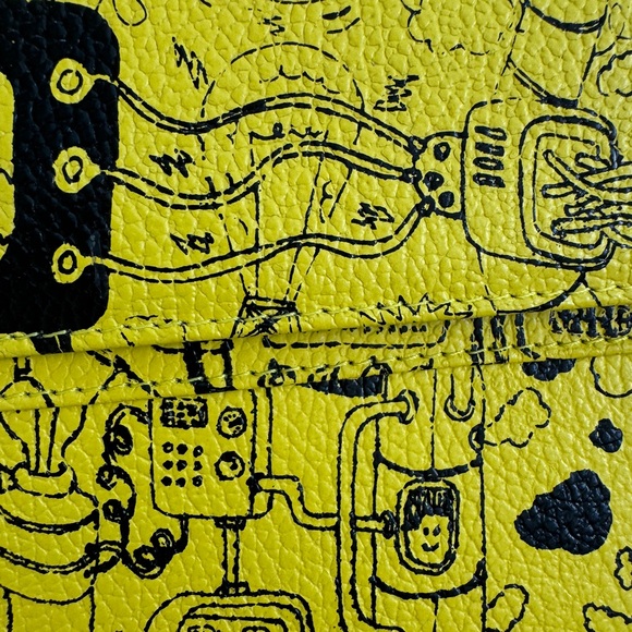 Min & Mon Yellow Scribble Bag - Picture 3 of 7